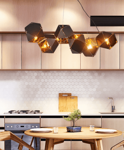 Tipo Modern Black Metal Chandelier
