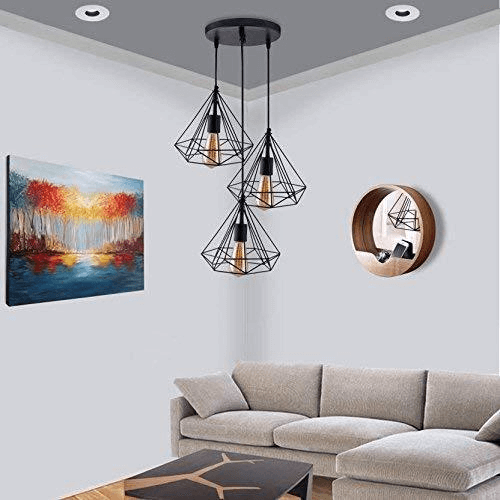 black diamond hanging pendant light 1