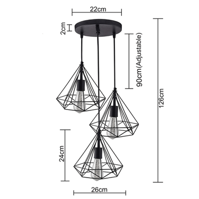 black diamond hanging pendant light 5