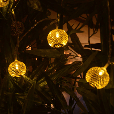 golden metal lantern copper string fairy light 2