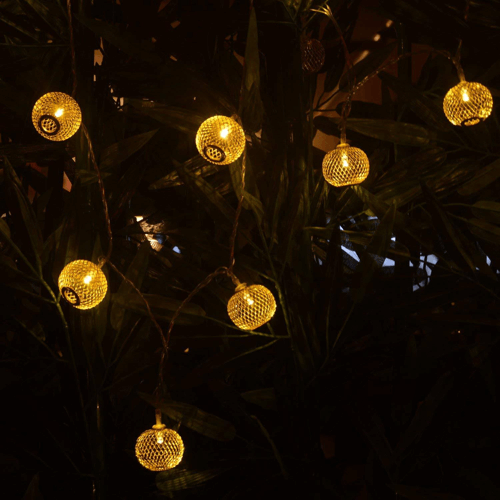 golden metal lantern copper string fairy light 3