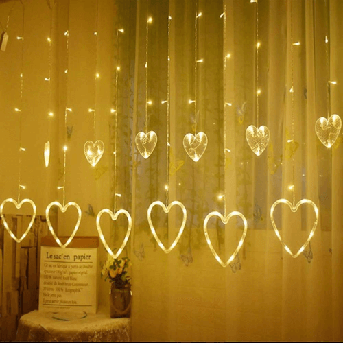 heart shape curtain light 4