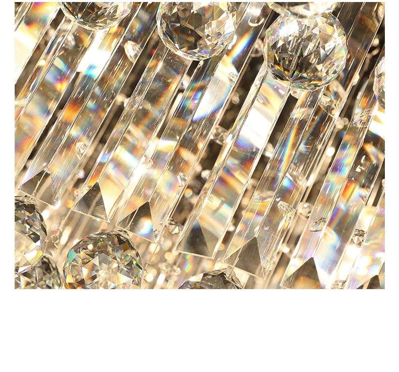 Rectangular Multi-step Bright Crystal Chandelier
