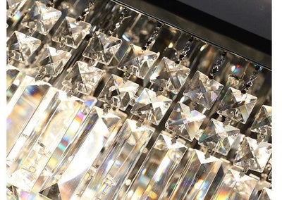 Rectangular Multi-step Bright Crystal Chandelier