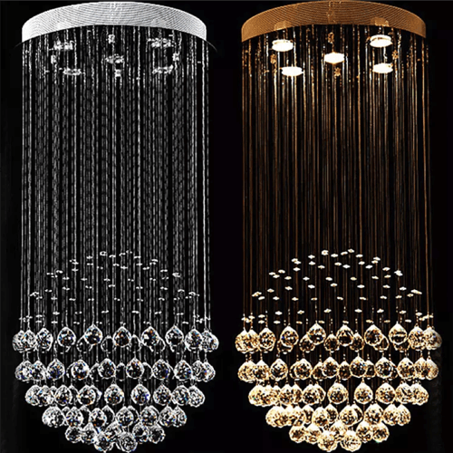 modern crystal flush mount chandelier 1