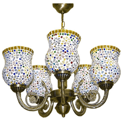 multicolour metal chandelier 2