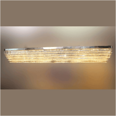 rectangular custom design crystal chandelier 2