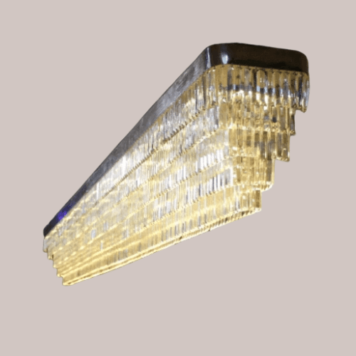 rectangular custom design crystal chandelier