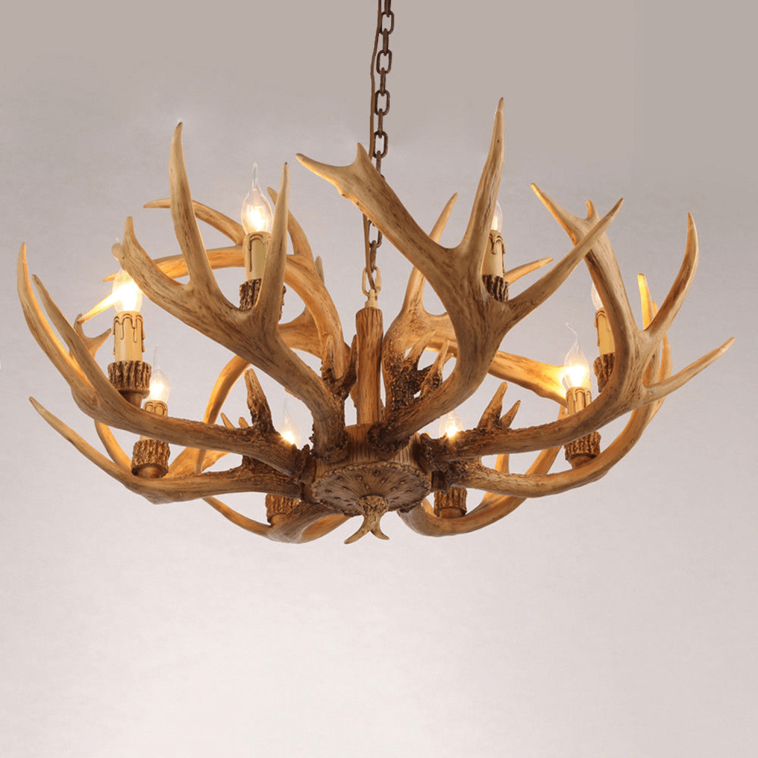 Bonnington Tall Chandelier in Hand-Rubbed Antique Brass - Salisbury & Manus