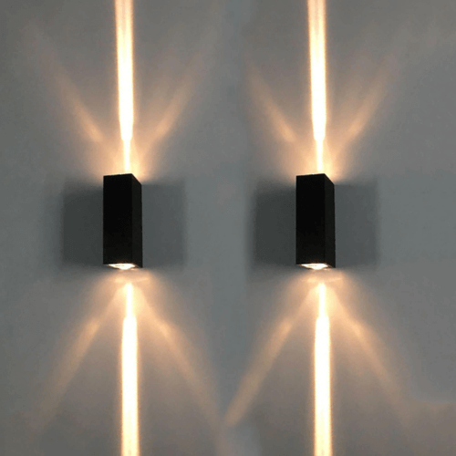 Rectangular Up Light Rectangular Up-Down Outdoor Wall Facade Light – Harold Electricals