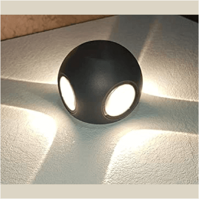 spherical facade led wall light product image 1