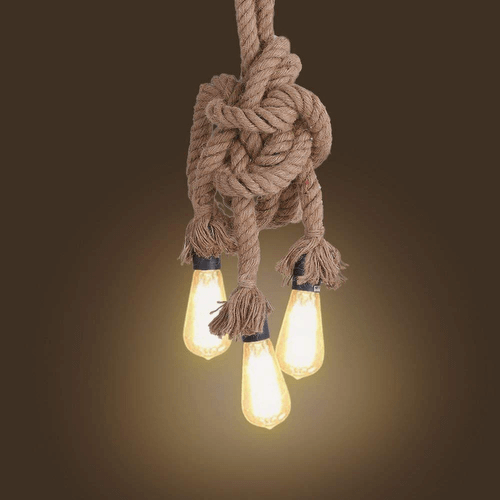 Hanging String Rope Light Stylish Oval Rope Hanging Light – Harold Electricals