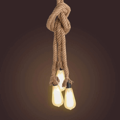 stylish oval rope hanging light 5
