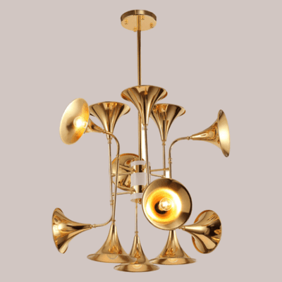 unique cornet chandelier 1