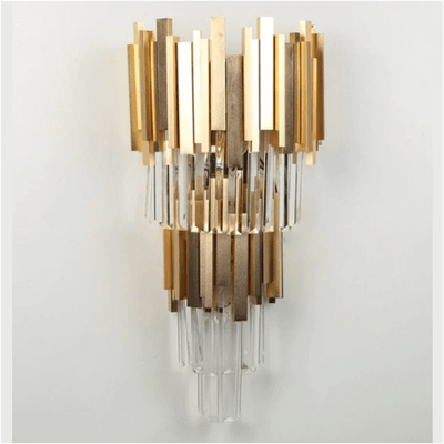 vida golden metal sconce wall light 2