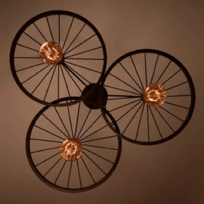 wheel pendant hanging light 3